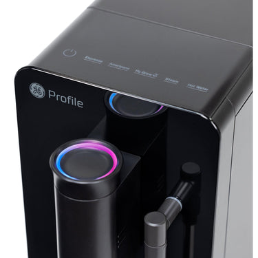 GE Profile Automatic Espresso Machine + Milk Frother, One-Touch Brew (Black)