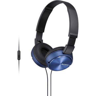 Sony MDR-ZX310AP/L ZX Series Headphones Stereo Headset w/ Microphone Refurbished Blue