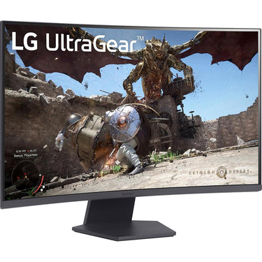 LG 32 inch UltraGear QHD 180Hz 1ms Curved Gaming Monitor - 32GS60QC-B - Open Box