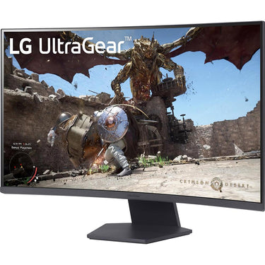 LG 32 inch UltraGear QHD 180Hz 1ms Curved Gaming Monitor - 32GS60QC-B - Open Box