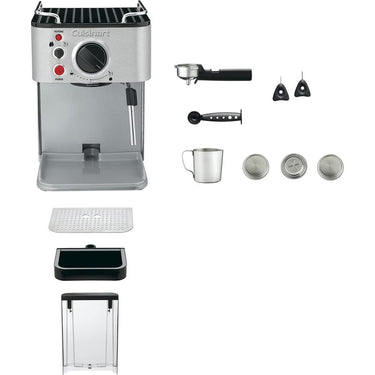 Cuisinart 1.66 Quart Manual Espresso Maker, EM-100NP1 - Open Box