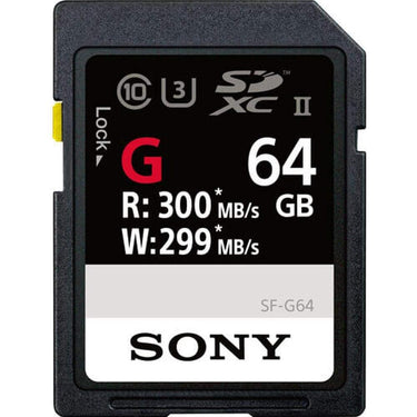 Sony SF-G Series 64GB UHS-II SD Memory Card (SF-G64/T1) - Open Box