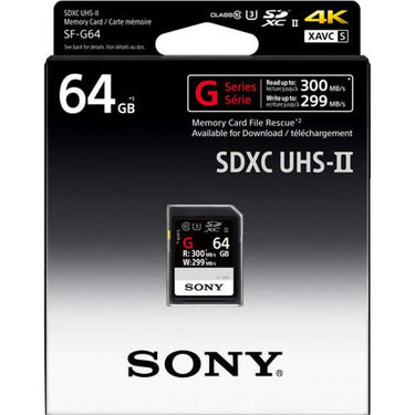 Sony SF-G Series 64GB UHS-II SD Memory Card (SF-G64/T1) - Open Box