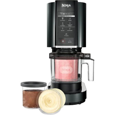Ninja CREAMi Ice Cream; Sorbet; Milkshake Maker + 3 CREAMi Pints; Black - Open Box
