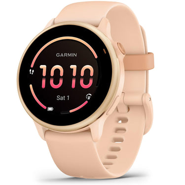 Garmin VIVOACTIVE 6 Health and Fitness GPS Smartwatch, Pink Dawn with Silicone Band