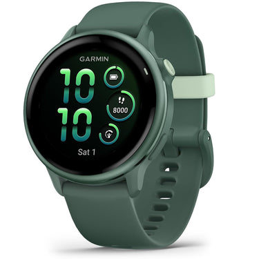 Garmin VIVOACTIVE 6 Health and Fitness GPS Smartwatch, Jasper Green with Silicone Band