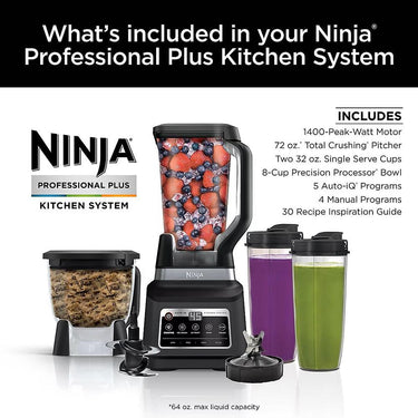 Ninja Pro Plus Kitchen System, 1400W, 5-in-1 - Refurbished