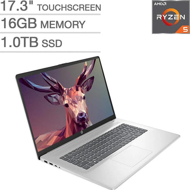HP-Consumer Remarketing 17.3" HD+ Multi-Touch Notebook in Silver - 9X495UAR#ABA