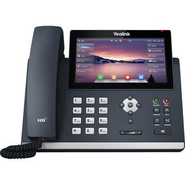 YeaLink SIP-T48U SIP Corded Wall Mountable Desk Phone, Classic Gray