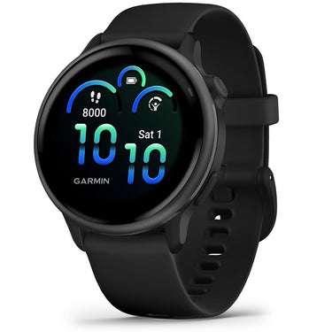 Garmin VIVOACTIVE 6 Health & Fitness GPS Smartwatch, Black + Warranty Bundle