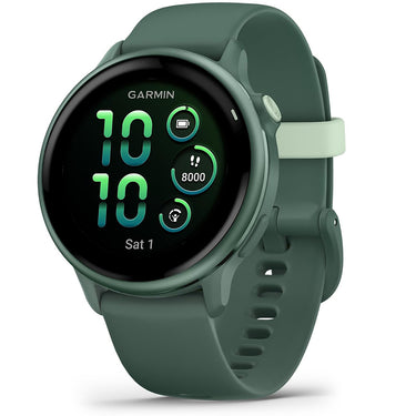 Garmin VIVOACTIVE 6 Health & Fitness GPS Smartwatch, Jasper Green + Warranty Bundle