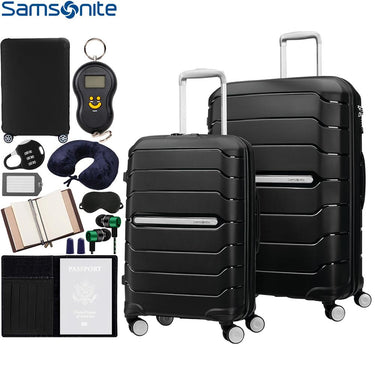 Samsonite Freeform Hardside Expandable Spinner Luggage 2PC Set(21/28) + 10Pc Accessory Kit