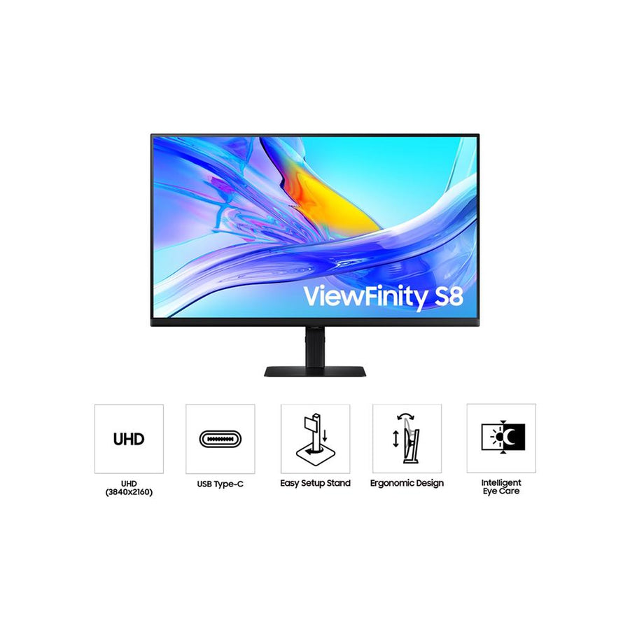 Samsung 37" ViewFinity S8 (S80UD) 4K UHD Monitor + 26 Months Protection Bundle