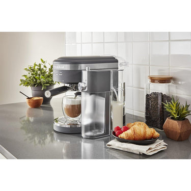 KitchenAid Semi-Automatic Espresso Machine and Automatic Milk Frother Attachment - KES6404
