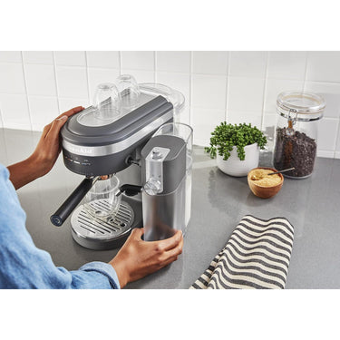 KitchenAid Semi-Automatic Espresso Machine and Automatic Milk Frother Attachment - KES6404