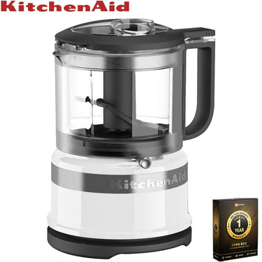 KitchenAid KFC3516WH 3.5 Cup Food Processor; White (Open Box) + 1 Year Warranty