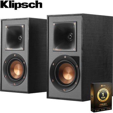 Klipsch R-41PM 2-Way Powered BT Bookshelf Speakers - Pair (Open Box) + 1 Year Warranty