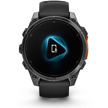 Garmin Fenix 8 47mm Smartwatch, Slate Gray w/ Black Silicone Band + Accessories Bundle