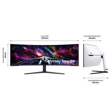 Samsung 57" Odyssey Neo G9 Dual 4K Curved Gaming Monitor + 2 Year Protection Pack