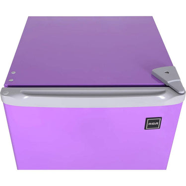 RCA RFR321-FR320/8 IGLOO Mini Refrigerator, 3.2 Cu Ft Fridge, Purple - Open Box