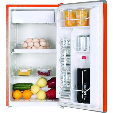 RCA Mini Refrigerator 3.2 Cu. Ft., Orange, FR320 - Open Box