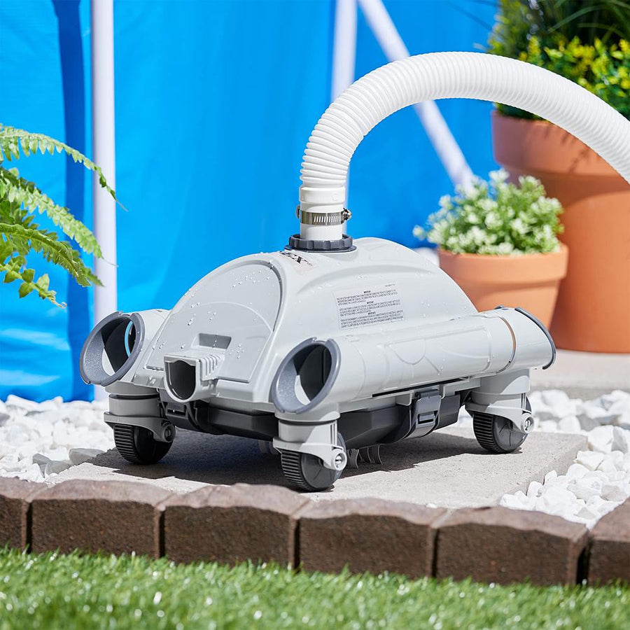 Intex 28001E Above Ground Pool Automatic Cleaner Pressure Side Vacuum Cleaner w/ Hose