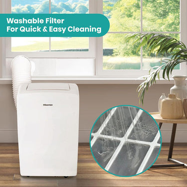 Hisense 8,000 BTU Smart Portable Air Conditioner with Wi-fi Controls (Refurbished)