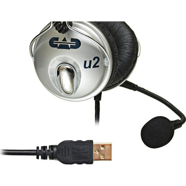 CAD Audio USB Stereo Headphones with Cardioid Condenser Microphone Open Box