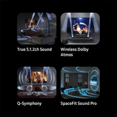 Samsung HW-Q800F 5.1.2ch Dolby ATMOS Soundbar System 2025 + 26 Months Protection Bundle