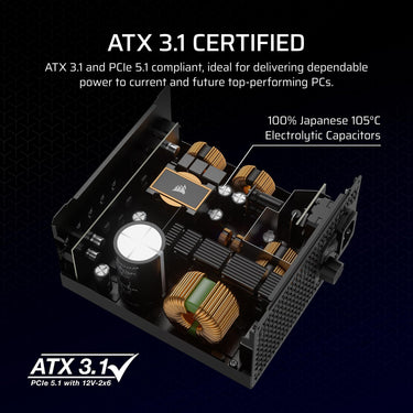 Corsair RM1000x Fully Modular Low-Noise ATX Power Supply Refurbished