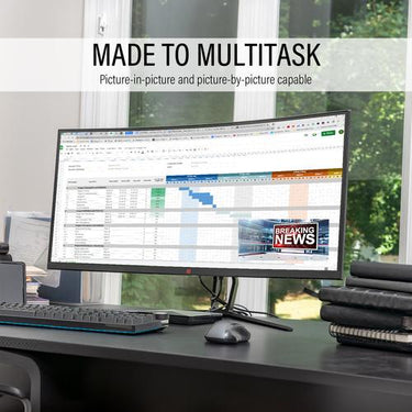 Deco Gear 35" Curved Gaming Ultrawide Monitor, 3440x1440, 120 Hz, 1ms MPRT, USED