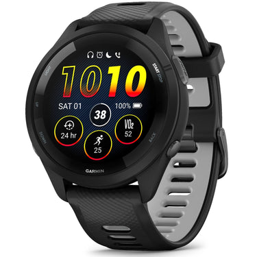 Garmin Forerunner 265 GPS Smartwatch - 46mm + Charging Dock + Protector Bundle