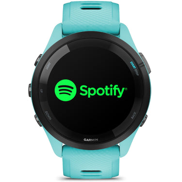 Garmin Forerunner 265 GPS Smartwatch, Aqua/Black + Charging Dock + Dust Cover Bundle