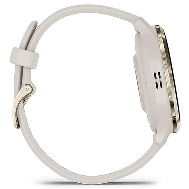 Garmin Venu 3S GPS Smartwatch Gold with Ivory Case 41mm + Charging Dock Bundle