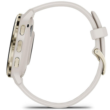Garmin Venu 3S GPS Smartwatch Gold with Ivory Case 41mm + Charging Dock Bundle