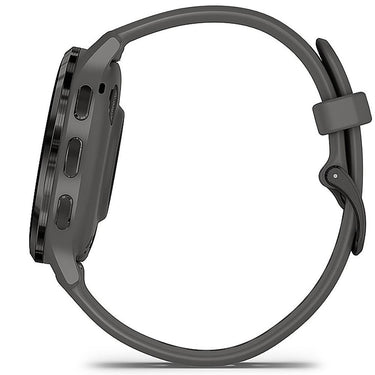 Garmin Venu 3S GPS Smartwatch Steel with Gray Case 41mm + Charging Dock Bundle