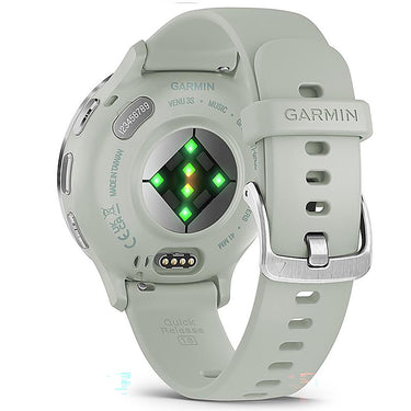 Garmin Venu 3S GPS Smartwatch Steel with Gray Case 41mm + Charging Dock Bundle