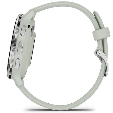Garmin Venu 3S GPS Smartwatch Steel with Gray Case 41mm + Charging Dock Bundle