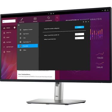 Dell P2725H 27" Full HD 16:9 5ms 100Hz IPS LED Monitor, Black and Silver - Open Box