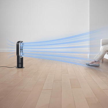 Dyson Hot+Cool Jet Focus fan heater AM09 (Satin Black/Nickel), Large - Open Box