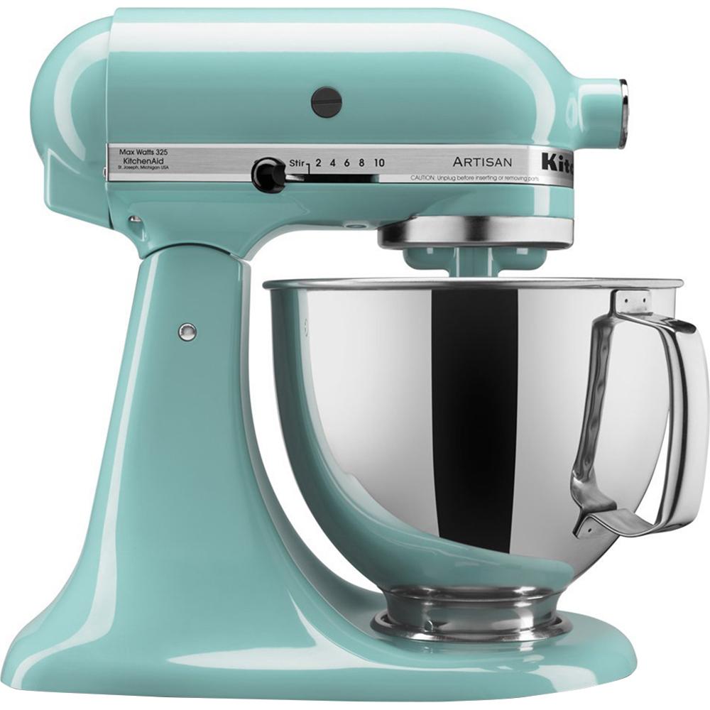 KitchenAid Artisan Series 5-Quart Tilt-Head Stand Mixer in Aqua Sky - KSM150PSAQ - Open Box