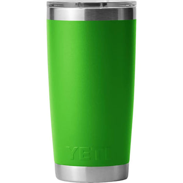 YETI Rambler 20 oz Steel Vacuum Insulated Tumbler w/MagSlider Lid Green Open Box