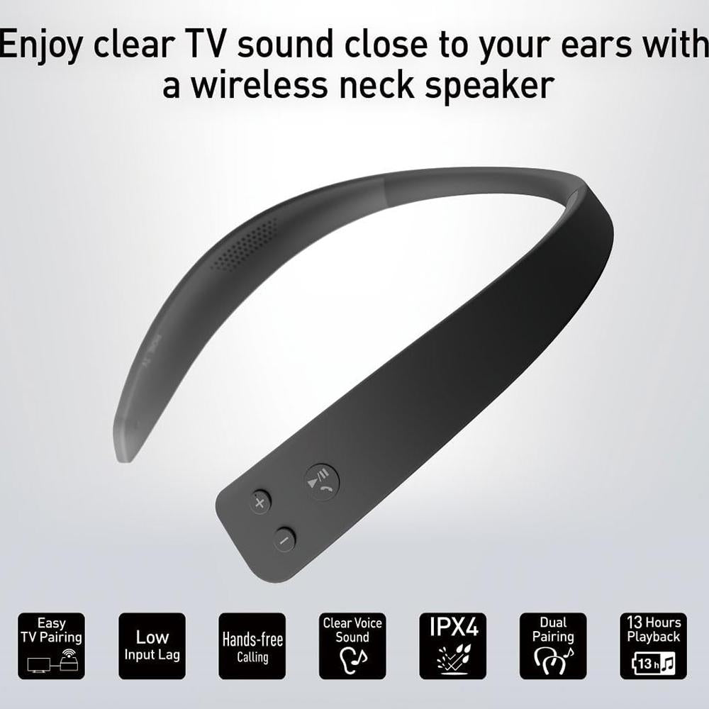 Panasonic WN10 Wireless Wearable TV Neck Speaker, Bluetooth, Built-in Microphone — view 2