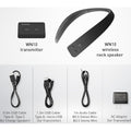 Panasonic WN10 Wireless Wearable TV Neck Speaker, Bluetooth, Built-in Microphone
