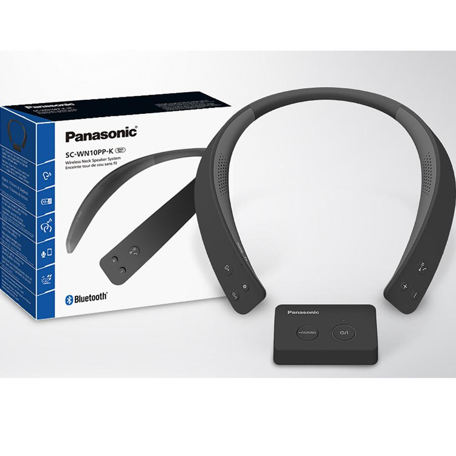 Panasonic WN10 Wireless Wearable TV Neck Speaker, Bluetooth, Built-in Microphone