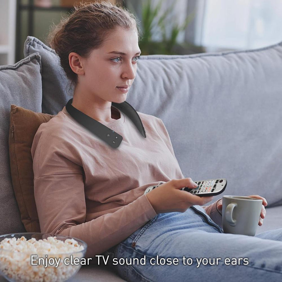 Panasonic WN10 Wireless Wearable TV Neck Speaker, Bluetooth, Built-in Microphone