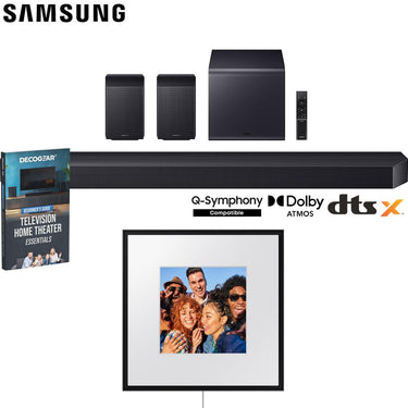 Samsung HW-Q990F Q Series 11.1.4 ch Soundbar (2025) w/ Photo Music Frame Bundle