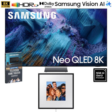 Samsung 75" Neo QLED 8K QN990F Vision AI Smart TV (2025) w/ Photo Music Frame Bundle