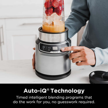 Ninja BN401 Nutri-Blender Pro with Auto-iQ, 1100W Motor, (2) 24oz Cups - Refurbished