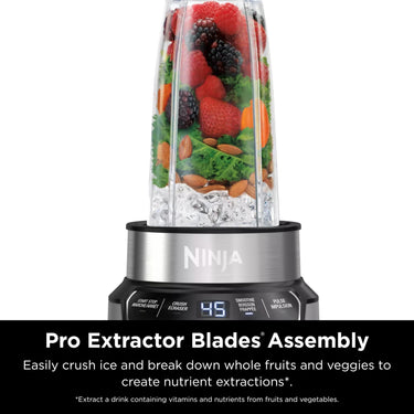 Ninja BN401 Nutri-Blender Pro with Auto-iQ, 1100W Motor, (2) 24oz Cups - Refurbished
